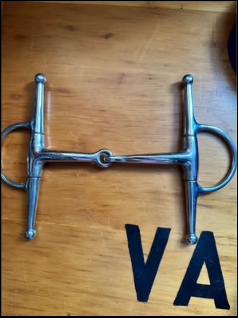 Full cheek snaffle bit 5 1/4 inch